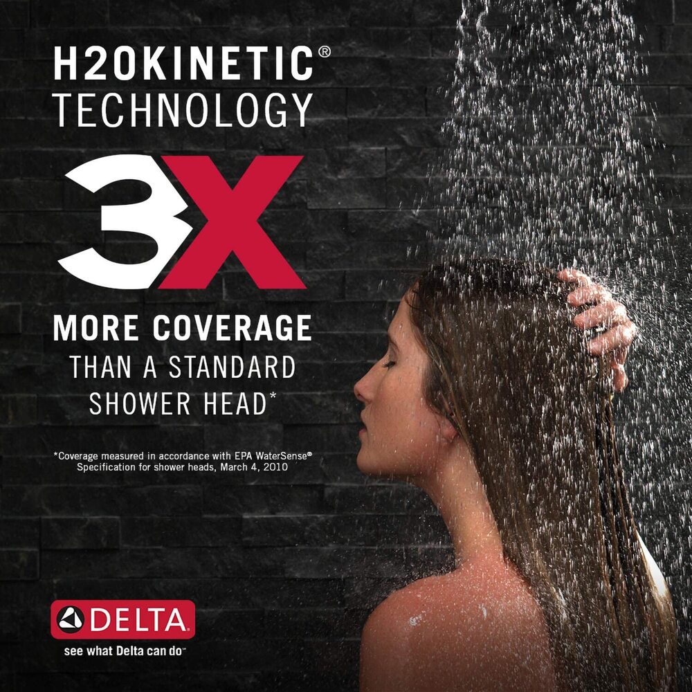 Delta Faucet Pivotal 14 Series Single-Function Shower 5-Spray H2Okinetic Shower - Picture 4 of 10